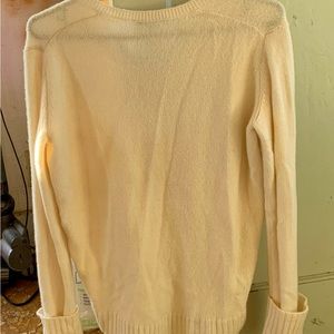 100% cashmere, white sweater Size 36